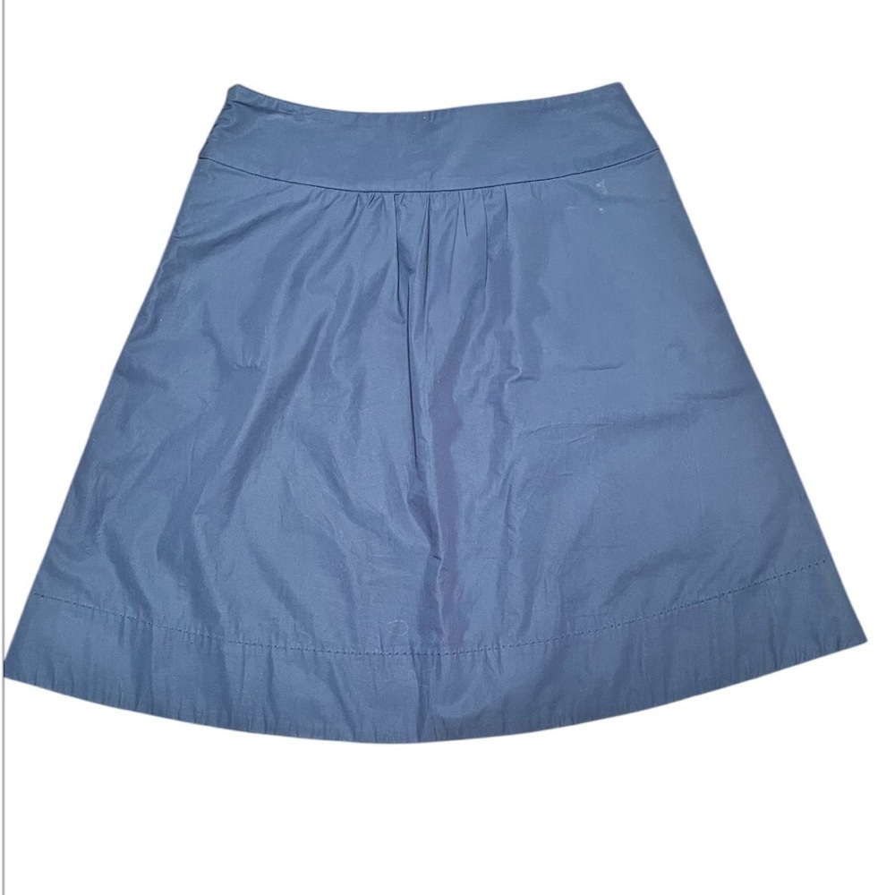 J. Crew Navy Blue Midi A-Line Skirt Size 4 - Picture 5 of 8